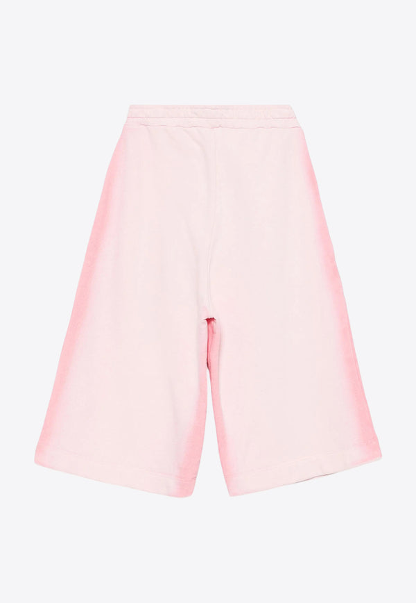 MSGM Kids Girls Airbrushed Logo Shorts Pink S5MSJUBE237_PINK