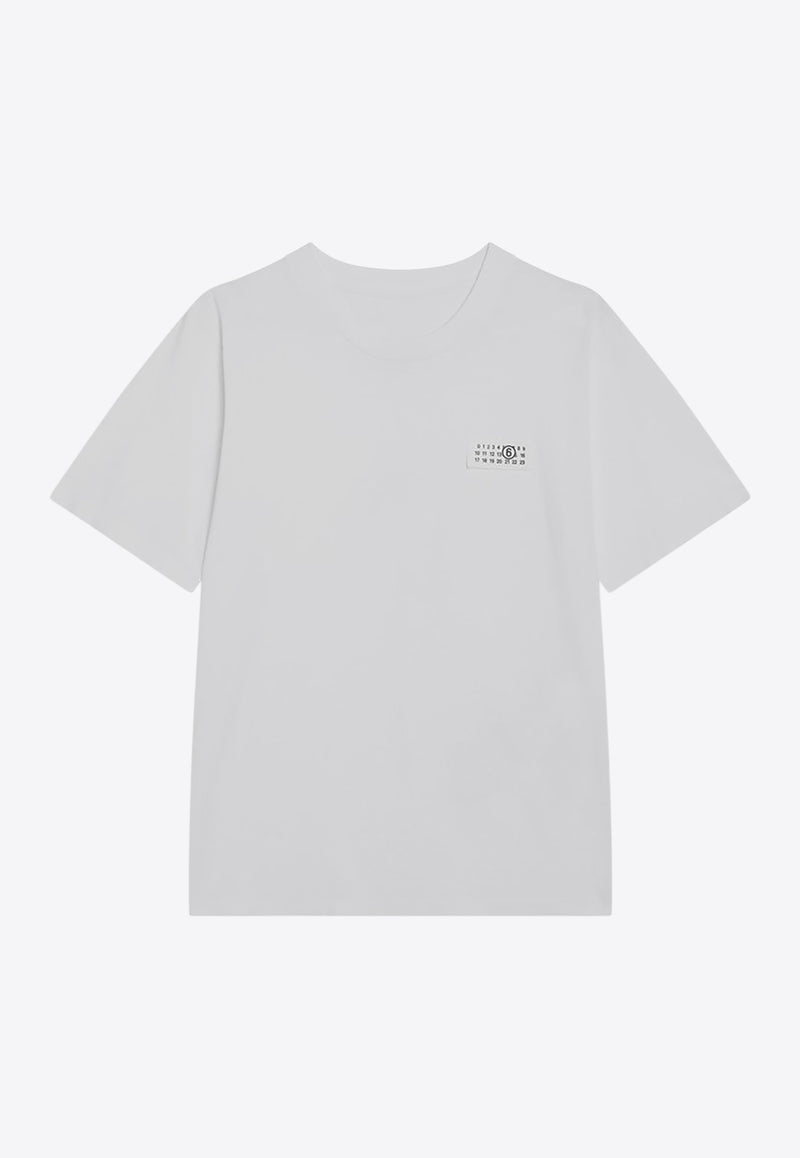 MM6 Maison Margiela Numeric Patch Crewneck T-shirt White S62GD0210M20115/R_MM6-100