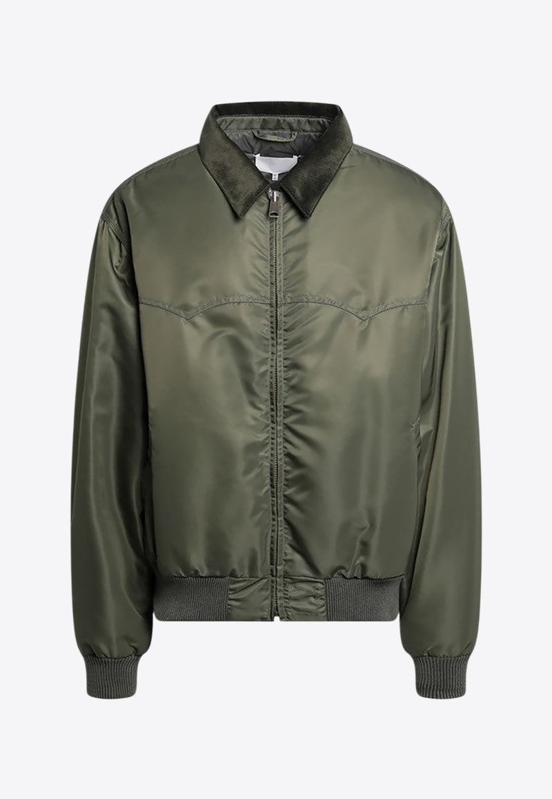 Maison Margiela Lightweight Zip-Up Jacket  Green S67AM0106M35662/R_MARGI-728