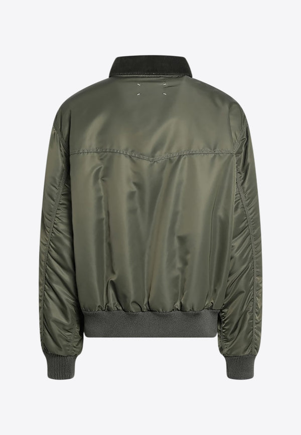 Maison Margiela Lightweight Zip-Up Jacket  Green S67AM0106M35662/R_MARGI-728