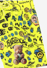 Barrow Kids Boys Graphic Print Swim Shorts Yellow S6BKJBSS217_YELLOW