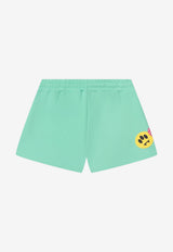 Barrow Kids Girls Drawstring Printed Shorts Mint S6BKJGSH125_MINT