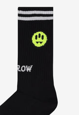 Barrow Kids Boys Iconic Ribbed Socks Black S6BKJUSO027_BLACK