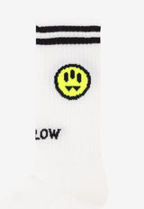 Barrow Kids Boys Iconic Ribbed Socks Off-white S6BKJUSO027_OFF-WHITE