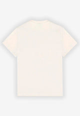 Barrow Kids Girls Graphic Print Logo T-shirt Cream S6BKJUTH045_CREAM