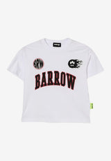 Barrow Kids Boys Logo Print T-shirt Off-white S6BKJUTH071_OFF-WHITE