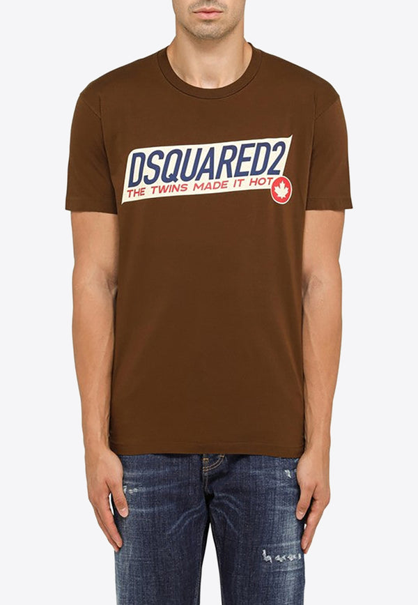 Dsquared2 Super Negative Cool T-shirt Brown S71GD1321S22427/N_DSQUA-142