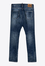 Dsquared2 Washed Straight-Leg Jeans Blue S71LB1442S30309/P_DSQUA-470