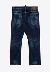 Dsquared2 Washed Straight-Leg Jeans Blue S71LB1470S30872/P_DSQUA-470