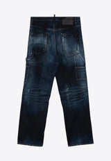 Dsquared2 Washed Straight-Leg Jeans Blue S71LB1473S30342/P_DSQUA-470