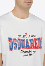Dsquared2 Logo Print Short-Sleeved T-shirt S74GD1258D20014/O_DSQUA-100 White
