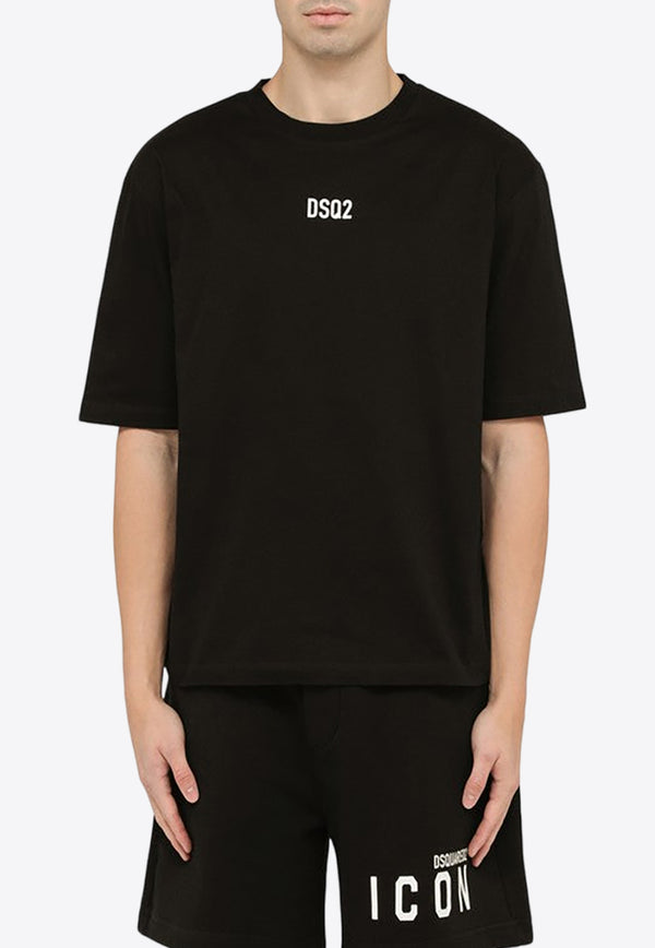 Dsquared2 Logo Print Short-Sleeved T-shirt S74GD1267S23009/O_DSQUA-900 Black