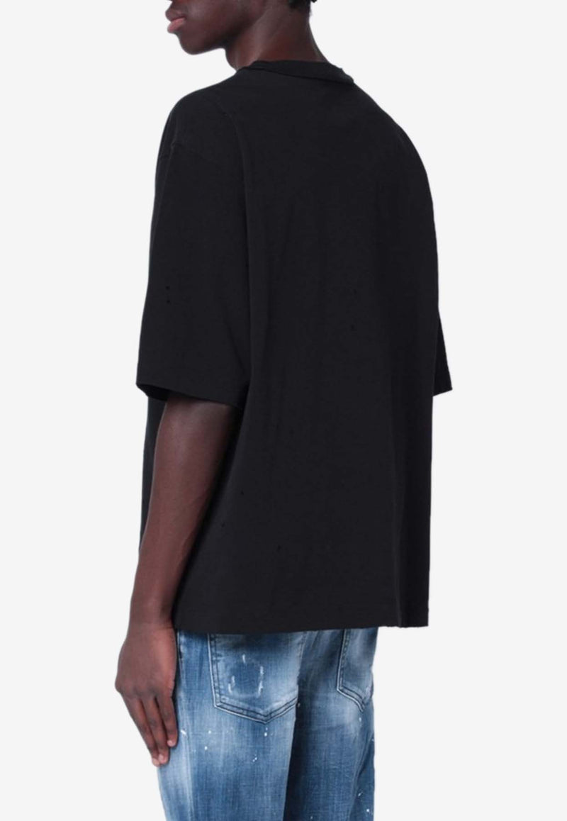 Dsquared2 Lodge Cabin Logo T-shirt Black S74GD1382S24583/Q_DSQUA-900