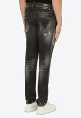 Dsquared2 Washed Distressed Jeans S74LB1480S30357/O_DSQUA-900 Black