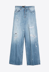 Dsquared2 Distressed Wide-Leg Jeans S75LB0951S30309/P_DSQUA-470