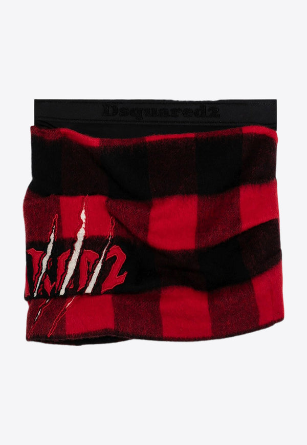 Dsquared2 Checkered Mini Skirt Red S75MA0955S78290/P_DSQUA-001F