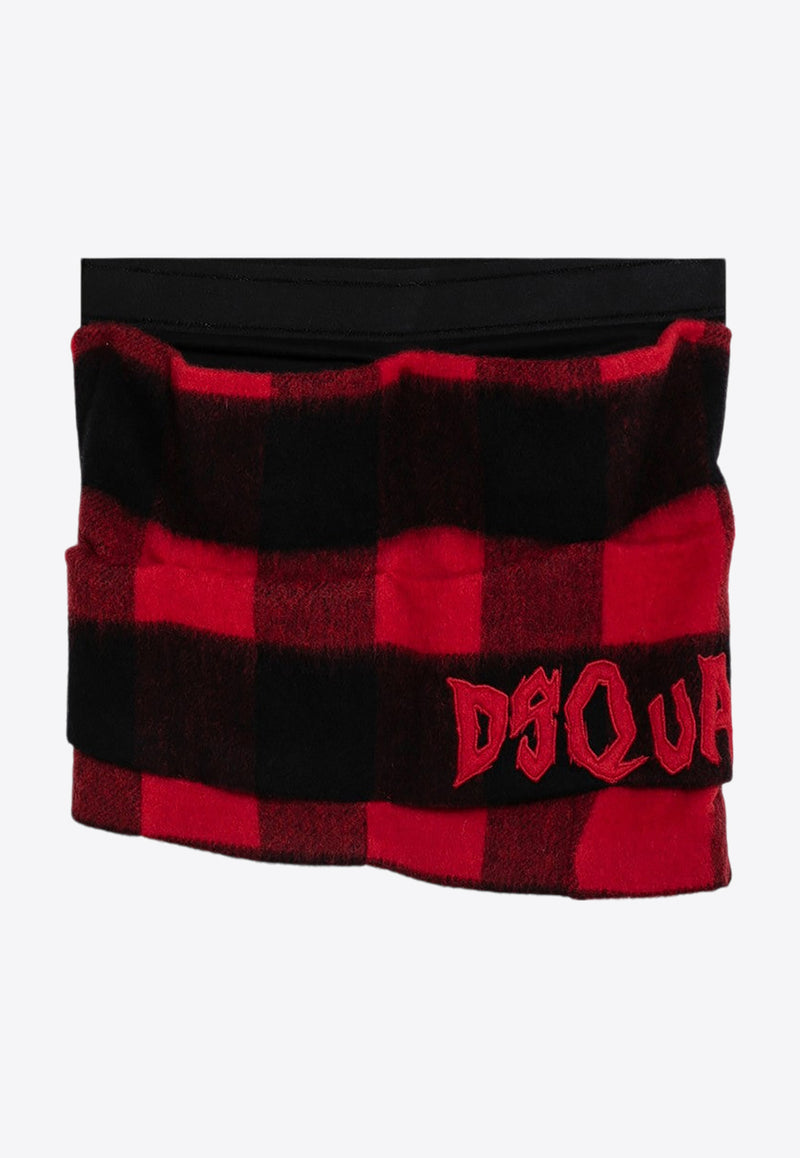 Dsquared2 Checkered Mini Skirt Red S75MA0955S78290/P_DSQUA-001F