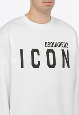 Dsquared2 Icon Print Crewneck Sweatshirt S79GU0004S25516/O_DSQUA-966 White