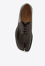 Maison Margiela Tabi Derby Shoes in Brushed Leather Brown S97WQ0052P3827/P_MARGI-T2264