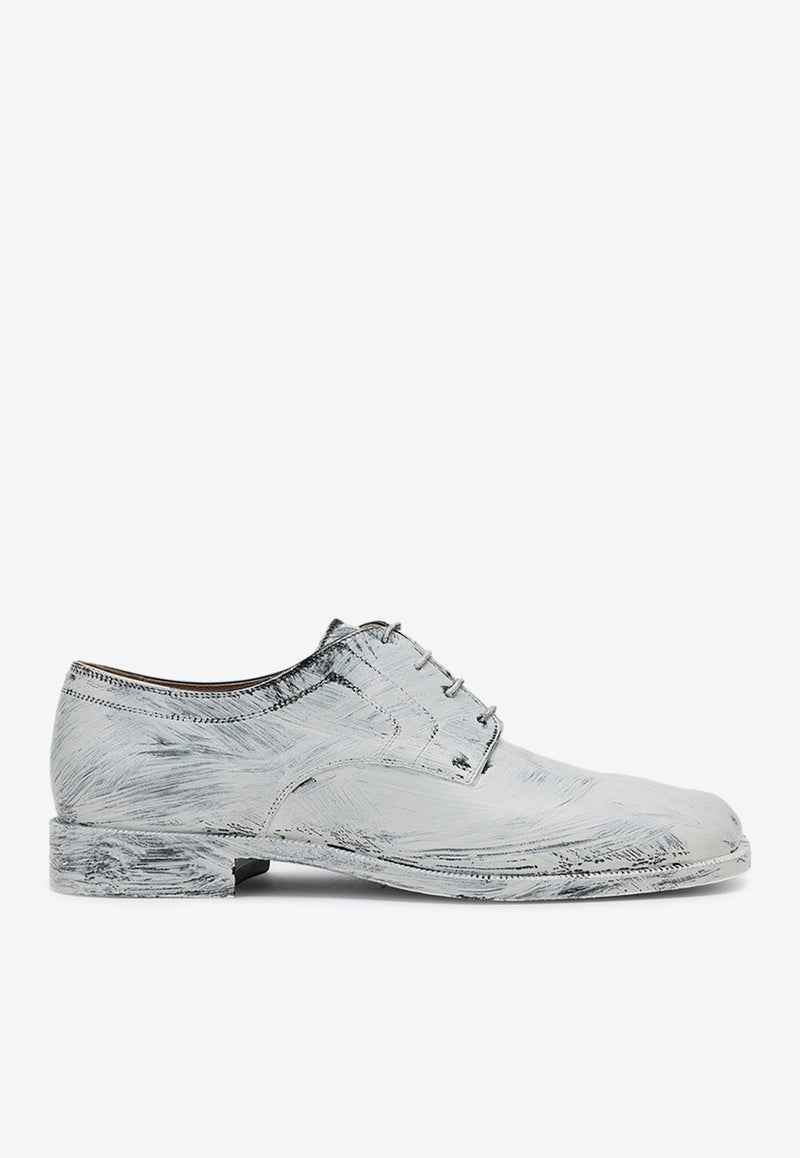 Maison Margiela Tabi Derby Shoes in Painted Leather White S97WQ0052P4128/P_MARGI-H8680