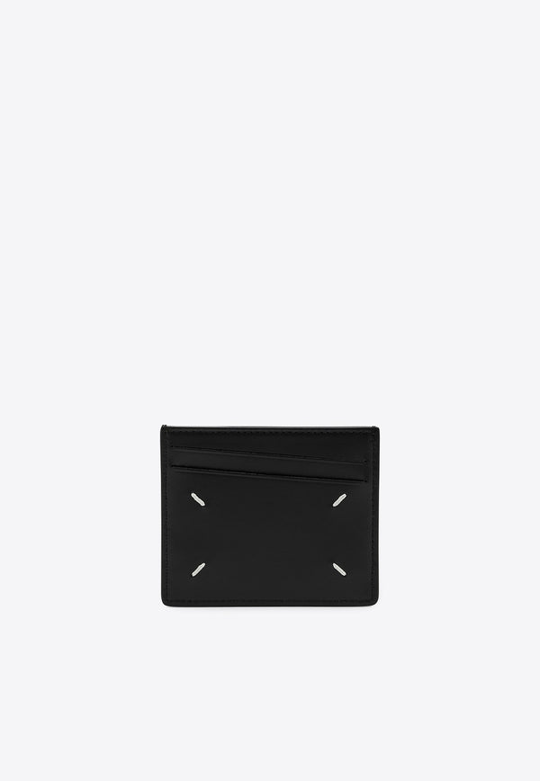 Maison Margiela Four-Stitch Leather Cardholder Black SA1VX0009P4745/P_MARGI-T8013