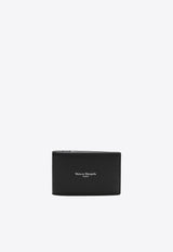 Maison Margiela Logo Stamped Bi-Fold Wallet Black SA2VX0005P8729/R_MARGI-H1145