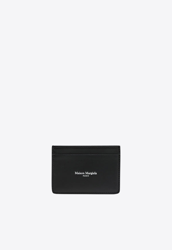 Maison Margiela Logo Print Leather Cardholder  Black SA2VX0006P8729/R_MARGI-H1145
