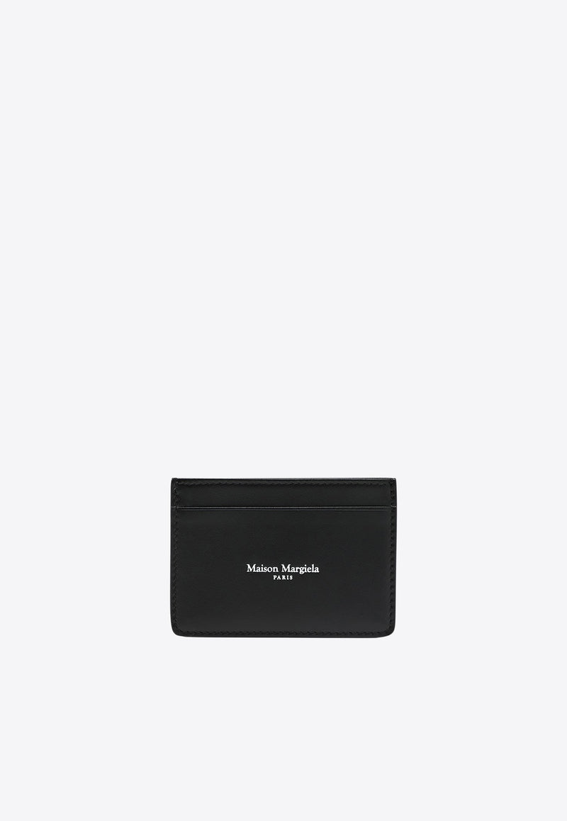 Maison Margiela Logo Print Leather Cardholder  Black SA2VX0006P8729/R_MARGI-H1145