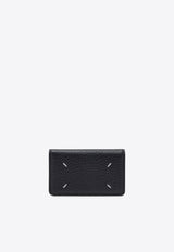 Maison Margiela Four-Stitch Grained Leather Wallet Gray SA3VX0008UP4455/R_MARGI-T6328