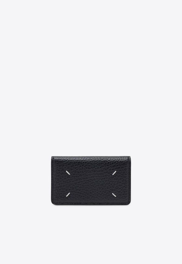 Maison Margiela Four-Stitch Grained Leather Wallet Gray SA3VX0008UP4455/R_MARGI-T6328