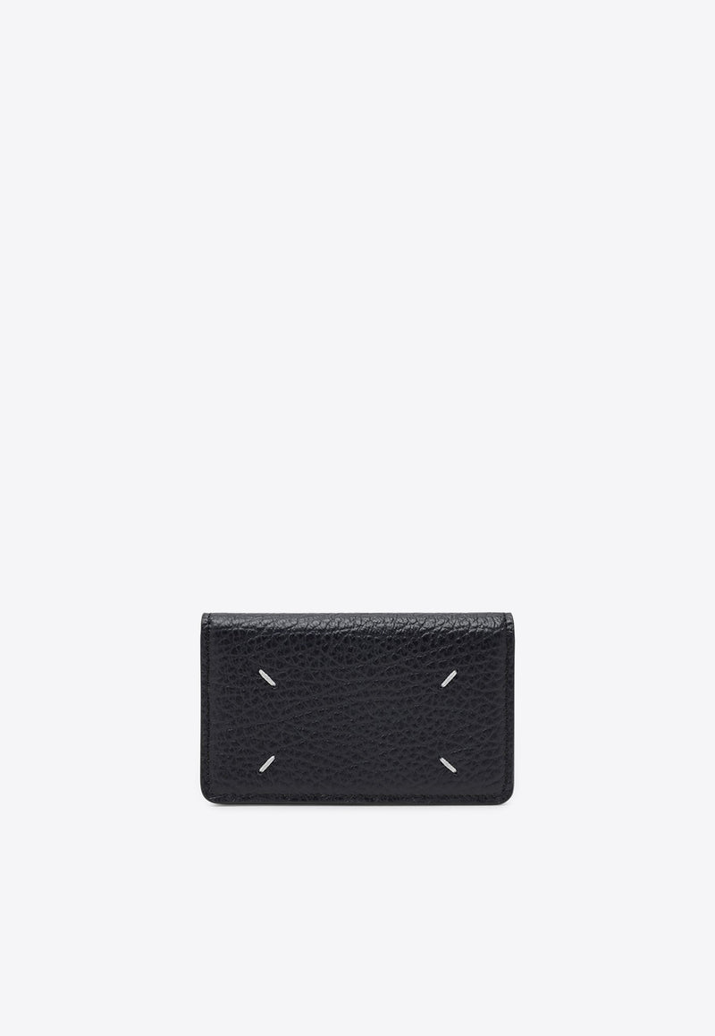 Maison Margiela Four-Stitch Grained Leather Wallet Gray SA3VX0008UP4455/R_MARGI-T6328