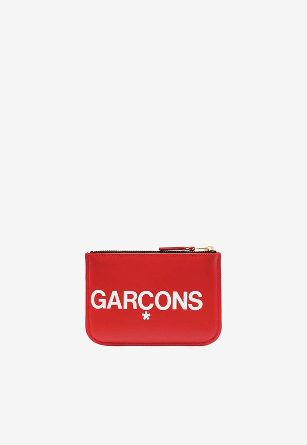 Comme Des Garçons Wallet Huge Logo Leather Wallet Red SA8100HL_000_SM001