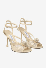Jimmy Choo Sarai 95 Dégradé Galaxy Crystal Mesh Sandals Gold SARAI SANDAL 95 YDZ LIGHT SOFT GOLD/LIGHT SOFT GOL