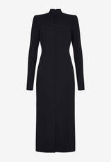 Sabina Bilenko Carson Long-Sleeved Midi Dress Black SB-AW24-CRS-DRS-BLK-BLACK