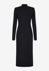 Sabina Bilenko Carson Long-Sleeved Midi Dress Black SB-AW24-CRS-DRS-BLK-BLACK