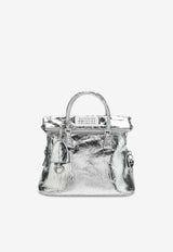 Maison Margiela Mini 5AC Classique Metallic Leather Top Handle Bag Silver SB1WG0075P5016/R_MARGI-H7730