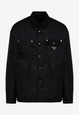 Prada Triangle Logo Nylon Shirt Black SC796MOOO1WQ8/P_PRADA-F0002