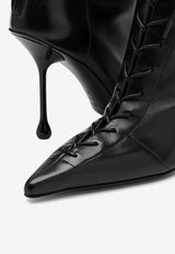 Jimmy Choo Scarlett 95 Lace-Up Leather Ankle Boots Black SCARLETTAB95NAP/P_JIMCH-BLK