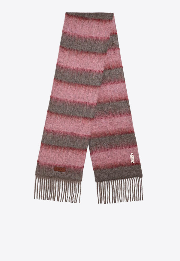 Marni Striped Wool-Blend Scarf  Pink SCMC0121Y0UAW038/P_MARNI-STC29