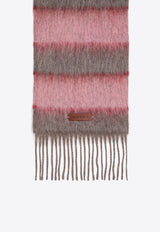 Marni Striped Wool-Blend Scarf  Pink SCMC0121Y0UAW038/P_MARNI-STC29