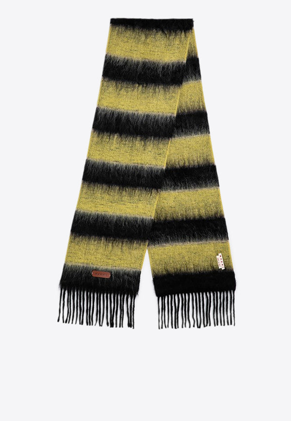 Marni Striped Wool-Blend Scarf  Multicolor SCMC0121Y0UAW038/P_MARNI-STN99