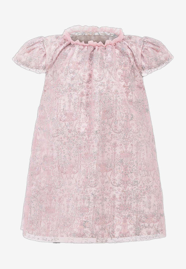 Atelier Choux Baby Girls Clara Sparkly Dress Pink SD-M3-TDJA Bébé_PINK