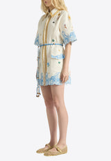 ANTIPODEAN Pipeline Shirt Dress White SD0133R26PIP_WHITE MULT