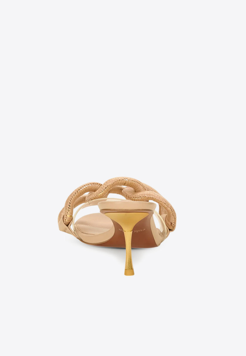 Cult Gaia Vaneya 70 Interlocking Strap Sandals Nude SD1955RT1235_NUDE