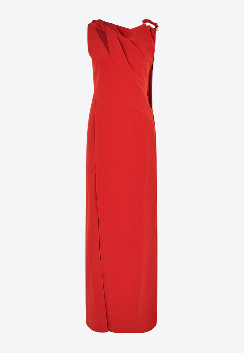 Stine Goya Knotted Maxi Dress Red SG-AW24-D038-2274RED