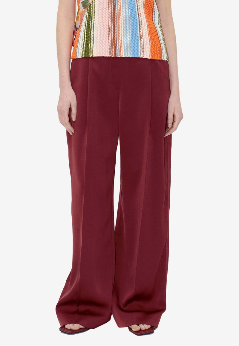 Stine Goya Ciara Wide-Leg Pants Burgundy SG5961RED