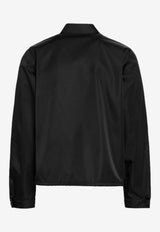 Logo-Plaque Zip-Up Jacket