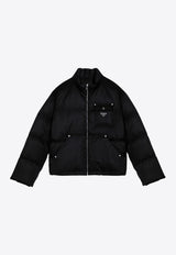 Prada Triangle Logo Padded Jacket Black SGC584OOO1WQ8/P_PRADA-F0002