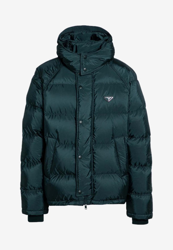 Prada Triangle Logo Down Jacket Green SGC699OOO1WQ9/P_PRADA-F0422