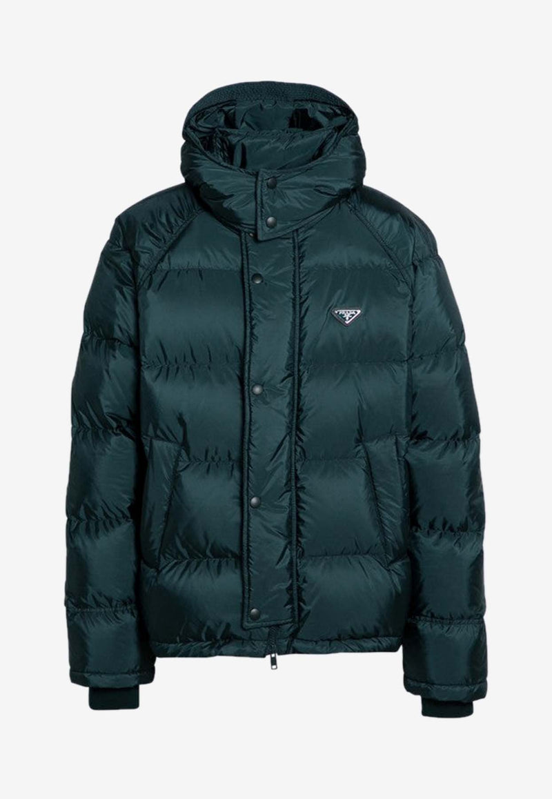 Prada Triangle Logo Down Jacket Green SGC699OOO1WQ9/P_PRADA-F0422